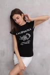 Fancy California Baskılı Basic T-Shirt-T-Shirt-Tf The Fancy For You-8412-