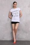 Fancy California Baskılı Basic T-Shirt-T-Shirt-Tf The Fancy For You-8412-
