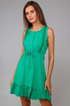 Fancy Düğmeli Kapatmalı Sıfır Kol Elbise-Elbise-Tf The Fancy For You-7953-