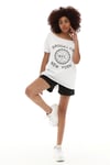 Fancy Geniş Yaka Baskılı Şortlu Takım-İkili Takım-Tf The Fancy For You-8788-