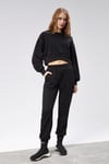 Fancy Kadın Bisiklet Yaka %100 Pamuklu Standart Kalıp Özel Dikim Crop Eşofman Takımı-YENİ GELENLER-Tf The Fancy For You-9120-