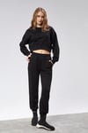 Fancy Kadın Bisiklet Yaka %100 Pamuklu Standart Kalıp Özel Dikim Crop Eşofman Takımı-YENİ GELENLER-Tf The Fancy For You-9120-