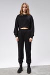 Fancy Kadın Bisiklet Yaka %100 Pamuklu Standart Kalıp Özel Dikim Crop Eşofman Takımı-YENİ GELENLER-Tf The Fancy For You-9120-