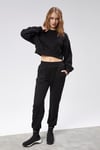 Fancy Kadın Bisiklet Yaka %100 Pamuklu Standart Kalıp Özel Dikim Crop Eşofman Takımı-YENİ GELENLER-Tf The Fancy For You-9120-