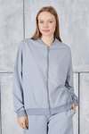 Fancy Kadın Bomber Yaka İçi Şardonsuz Fermuarlı Oversize Fit Sweatshirt-Sweatshirt-Tf The Fancy For You-9393swt-