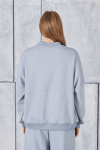 Fancy Kadın Bomber Yaka İçi Şardonsuz Fermuarlı Oversize Fit Sweatshirt-Sweatshirt-Tf The Fancy For You-9393swt-