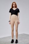 Fancy Kadın Kalp Detaylı Yüksek Bel Slim Fit Tayt Ten -YENİ GELENLER-Tf The Fancy For You-8621-