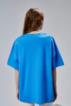 Fancy Kadın Oversize Kalıp Bisiklet Yaka %100 Pamuk Basic T-shirt Beyaz-T-SHİRT-Tf The Fancy For You-9449-Kadın Oversize Kalıp Bisiklet Yaka %100 Pamuk Basic Tişört 