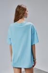 Fancy Kadın Oversize Kalıp Bisiklet Yaka %100 Pamuk Basic T-shirt Beyaz-T-SHİRT-Tf The Fancy For You-9449-Kadın Oversize Kalıp Bisiklet Yaka %100 Pamuk Basic Tişört 