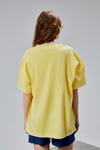 Fancy Kadın Oversize Kalıp Bisiklet Yaka %100 Pamuk Basic T-shirt Beyaz-T-SHİRT-Tf The Fancy For You-9449-Kadın Oversize Kalıp Bisiklet Yaka %100 Pamuk Basic Tişört 