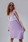 Fancy Kadın Slogan Baskılı Kalın Askılı Penye Ebise Lila-YENİ GELENLER-Tf The Fancy For You-6340-