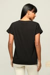 Fancy Kadın V Yaka Yarasa Kollu Basic Tişört-T-Shirt-Tf The Fancy For You-7088-