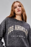 Fancy Kadın Yıkamalı Sweat Elbise-ELBİSE-Tf The Fancy For You-9907-