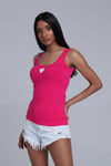 Fancy Kalp Baskılı Sıfır Kol Atlet-Body-Tf The Fancy For You-8555-