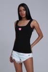 Fancy Kalp Baskılı Sıfır Kol Atlet-Body-Tf The Fancy For You-8555-