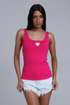 Fancy Kalp Baskılı Sıfır Kol Atlet-Body-Tf The Fancy For You-8555-