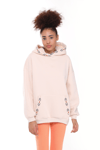 Fancy Nakış Detaylı Kapüşonlu Şardonlu Oversize Sweatshirt-Sweatshirt-Tf The Fancy For You-9032-