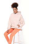 Fancy Nakış Detaylı Kapüşonlu Şardonlu Oversize Sweatshirt-Sweatshirt-Tf The Fancy For You-9032-