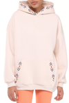 Fancy Nakış Detaylı Kapüşonlu Şardonlu Oversize Sweatshirt-Sweatshirt-Tf The Fancy For You-9032-