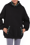 Fancy Nakış Detaylı Kapüşonlu Şardonlu Oversize Sweatshirt-Sweatshirt-Tf The Fancy For You-9032-