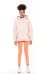 Fancy Nakış Detaylı Kapüşonlu Şardonlu Oversize Sweatshirt-Sweatshirt-Tf The Fancy For You-9032-