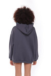 Fancy Nakış Detaylı Kapüşonlu Şardonlu Oversize Sweatshirt-Sweatshirt-Tf The Fancy For You-9032-