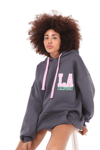 Fancy Oversize Fit Kapüşonlu Kanguru Cepli Sweatshirt-Sweatshirt-Tf The Fancy For You-8906-