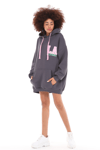 Fancy Oversize Fit Kapüşonlu Kanguru Cepli Sweatshirt-Sweatshirt-Tf The Fancy For You-8906-