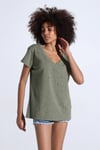 Fancy V Yaka Lazer Kesim Detaylı Tişört-T-Shirt-Tf The Fancy For You-6967-The Fancy T-Shirt Efsanesi > T-Shirt Basic V Yaka Lazer Detaylı - Tf The Fancy For You - 1995'den bugüne güvenilir, üretici tekstil markası...