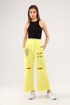 Fancy Zincirli Baskılı Pantolon-Pantolon-Tf The Fancy For You-7855alt-