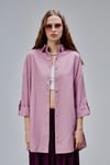 Kadın Apoletli Katlamalı Uzun Kol Oversize Gömlek -GÖMLEK-Tf The Fancy For You-7074-Kadın %100 Pamuklu Kol Katlamalı Apoletli Bol Kesim Oversize Basic Keten Gömlek 