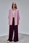 Kadın Apoletli Katlamalı Uzun Kol Oversize Gömlek -GÖMLEK-Tf The Fancy For You-7074-Kadın %100 Pamuklu Kol Katlamalı Apoletli Bol Kesim Oversize Basic Keten Gömlek 