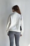 Kadın Balıkçı Yaka Uzun Kollu Basic Sweatshirt - Ekru -Sweatshirt-Tf The Fancy For You-83041-Kadın Bisiklet Yaka Düşük Kollu Basic Sweatshirt 