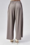 Kadın Bel Lastikli Double Face Kumaş Pileli Geniş Paça Pantolon -PANTOLON-Tf The Fancy For You-97514-Kadın Pileli Model Kumaş Geniş Pantolon