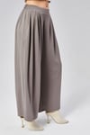 Kadın Bel Lastikli Double Face Kumaş Pileli Geniş Paça Pantolon -PANTOLON-Tf The Fancy For You-97514-Kadın Pileli Model Kumaş Geniş Pantolon
