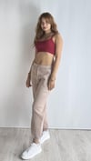 Kadın Bel Lastikli Polarlı Lastik Paça Bej Eşofman Altı-Pantolon-Tf The Fancy For You-8741-2-Kadın Bel Lastikli Polarlı Lastik Paça Bej Eşofman Altı