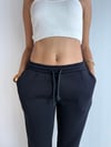 Kadın Bel Lastikli Polarlı Lastik Paça Siyah Eşofman Altı-Pantolon-Tf The Fancy For You-8741-1-Kadın Bel Lastikli Polarlı Lastik Paça Siyah Eşofman Altı