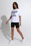 Kadın Bisiklet Yaka Baskılı Kısa Kollu Oversize Ekru Tişört-T-shirt-Tf The Fancy For You-8589-1-Kadın Bisiklet Yaka Baskılı Kısa Kollu Oversize Ekru Tişört
