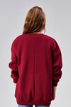 Kadın Bisiklet Yaka Nakış Baskılı Uzun Kollu Oversize Kırmızı Sweatshirt-Sweatshirt-Tf The Fancy For You-9892-2-Kadın Bisiklet Yaka Nakış Baskılı Uzun Kollu Oversize Kırmızı Sweatshirt