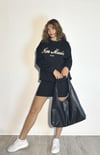 Kadın Bisiklet Yaka Nakış Baskılı Uzun Kollu Oversize Siyah Sweatshirt-Sweatshirt-Tf The Fancy For You-9892-1-Kadın Bisiklet Yaka Nakış Baskılı Uzun Kollu Oversize Siyah Sweatshirt