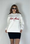 Kadın Bisiklet Yaka Nakış Baskılı Uzun Kollu Oversize Ekru Sweatshirt-Sweatshirt-Tf The Fancy For You-9892-4-Kadın Bisiklet Yaka Nakış Baskılı Uzun Kollu Oversize Ekru Sweatshirt