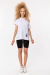 Kadın Bisiklet Yaka Omuz Dekolteli Yırtık Detaylı Basic Beyaz Tişört-T-shirt-Tf The Fancy For You-6249-2-Kadın Bisiklet Yaka Omuz Dekolteli Yırtık Detaylı Basic Beyaz Tişört