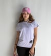 Kadın Bisiklet Yaka Omuz Dekolteli Yırtık Detaylı Basic Lila Tişört-T-shirt-Tf The Fancy For You-6249-1-Kadın Bisiklet Yaka Omuz Dekolteli Yırtık Detaylı Basic Lila Tişört