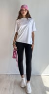 Kadın Bisiklet Yaka Pamuklu Oversize Düz Basic Beyaz Tişört-T-shirt-Tf The Fancy For You-9449-8-Kadın Bisiklet Yaka Pamuklu Oversize Düz Basic Beyaz Tişört
