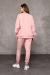 Kadın Bisiklet Yaka Uzun Kollu Basic Pudra Sweatshirt -Sweatshirt-Tf The Fancy For You-8262-3-Kadın Bisiklet Yaka Uzun Kollu Basic Pudra Sweatshirt 