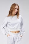 Kadın Bisiklet Yaka Uzun Kollu Crop Top Sweatshirt Eşofman Takımı -YENİ GELENLER-Tf The Fancy For You-9120-Kadın Bisiklet Yaka %100 Pamuklu Standart Kalıp Özel Dikim Crop Eşofman Takımı
