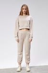 Kadın Bisiklet Yaka Uzun Kollu Crop Top Sweatshirt Eşofman Takımı -YENİ GELENLER-Tf The Fancy For You-9120-Kadın Bisiklet Yaka %100 Pamuklu Standart Kalıp Özel Dikim Crop Eşofman Takımı