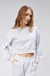 Kadın Bisiklet Yaka Uzun Kollu Crop Top Sweatshirt Eşofman Takımı -YENİ GELENLER-Tf The Fancy For You-9120-Kadın Bisiklet Yaka %100 Pamuklu Standart Kalıp Özel Dikim Crop Eşofman Takımı