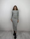 Kadın Bisiklet Yaka Uzun Kollu Maxi Boy Düz Gri Elbise-Elbise-Tf The Fancy For You-1430yenielbise-2-Bisiklet Yaka Uzun Kollu Maxi Boy Düz Gri Elbise