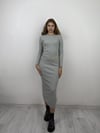 Kadın Bisiklet Yaka Uzun Kollu Maxi Boy Düz Gri Elbise-Elbise-Tf The Fancy For You-1430yenielbise-2-Bisiklet Yaka Uzun Kollu Maxi Boy Düz Gri Elbise